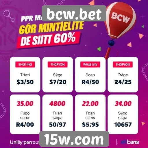 Comparativo das promoções oferecidas pelo bcw.bet