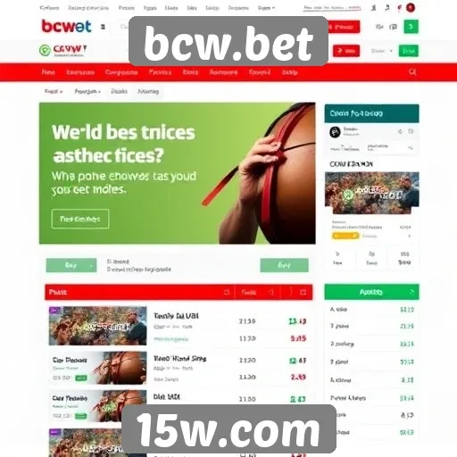 Interface do usuário no site de apostas bcw.bet